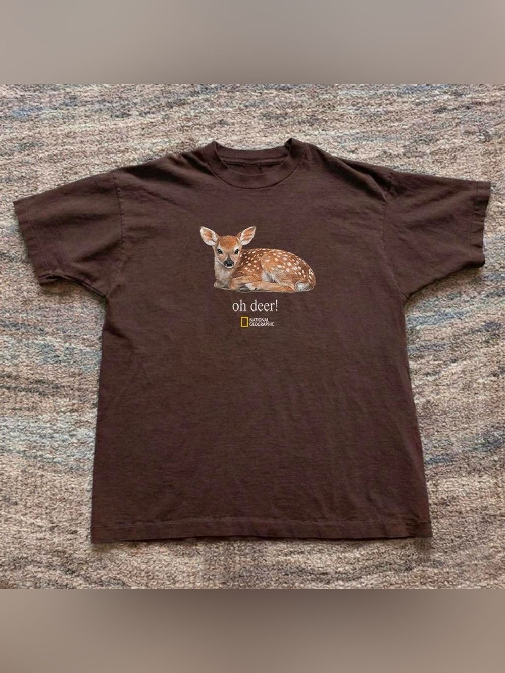 National Geographic Brown Kids 'Oh Deer!' Fawn Graphic Tee